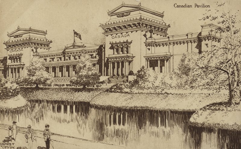 Canadian Pavilion, British Empire Exhibition, Wembley by Ernest Coffin