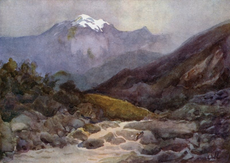 Lake Alumeni District, Rapids near Moquhue by Ernest William Christmas