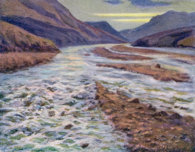 Mendoza River by Ernest William Christmas