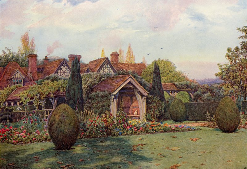 Great Tangley Manor, Surrey by Ernest Arthur Rowe