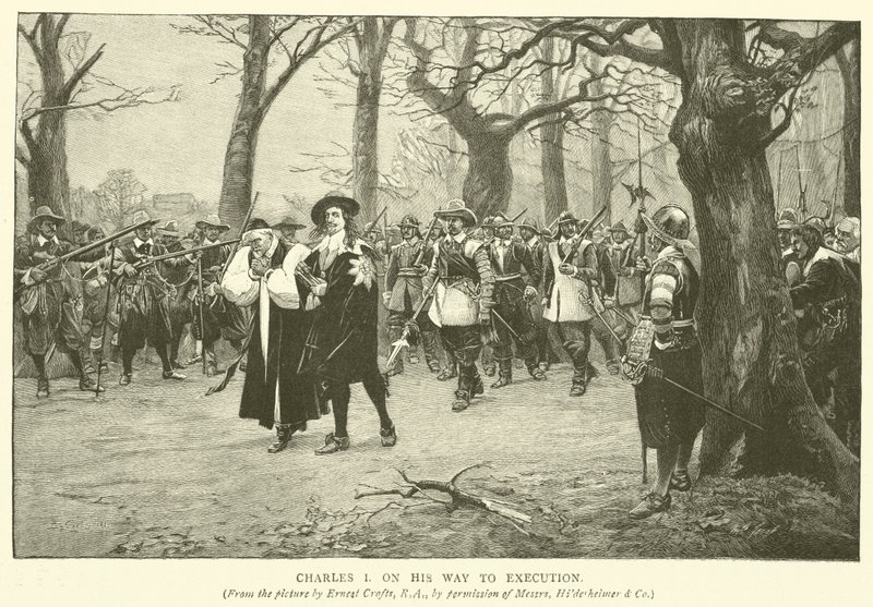 Charles I on his way to execution by Ernest Crofts