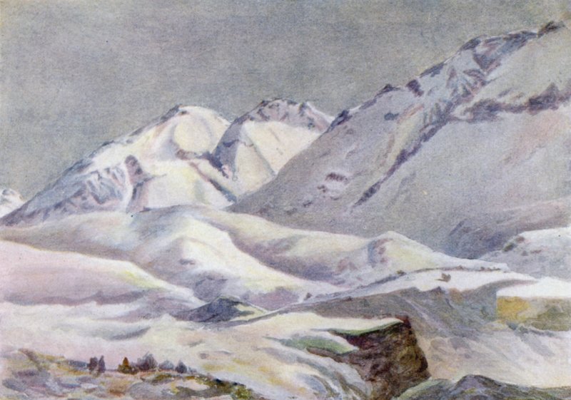 Sierra Navarro, from Hotel Puente del Inca by Ernest William Christmas