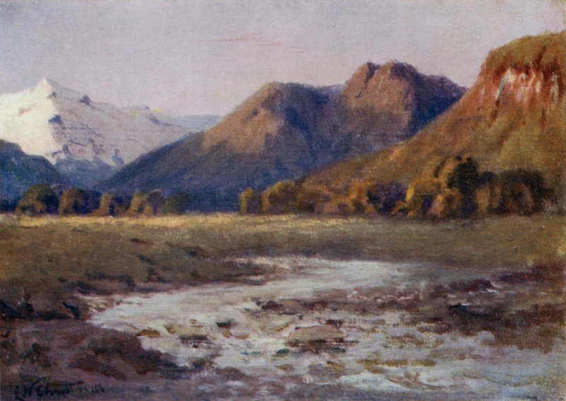 The Flats Lying Between the Plateau Heights, Southern Andes by Ernest William Christmas