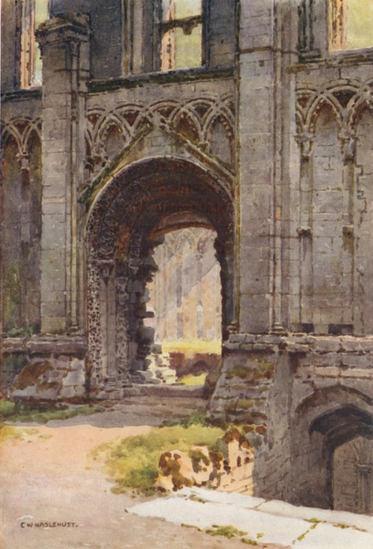Doorway of Chapel of St. Mary, Glastonbury Abbey by Ernest William Haslehust