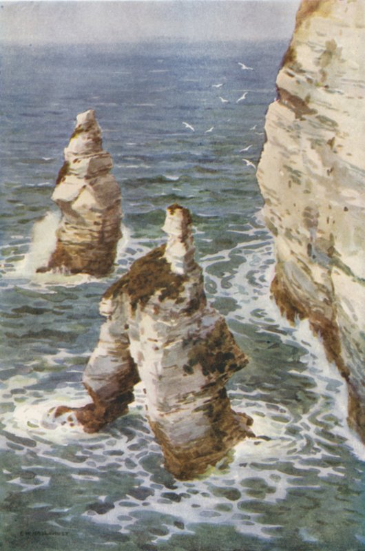 Flamborough: King and Queen Rocks by Ernest William Haslehust