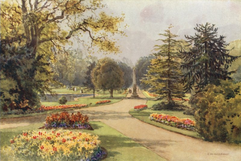 In the Jephson Gardens, Leamington by Ernest William Haslehust