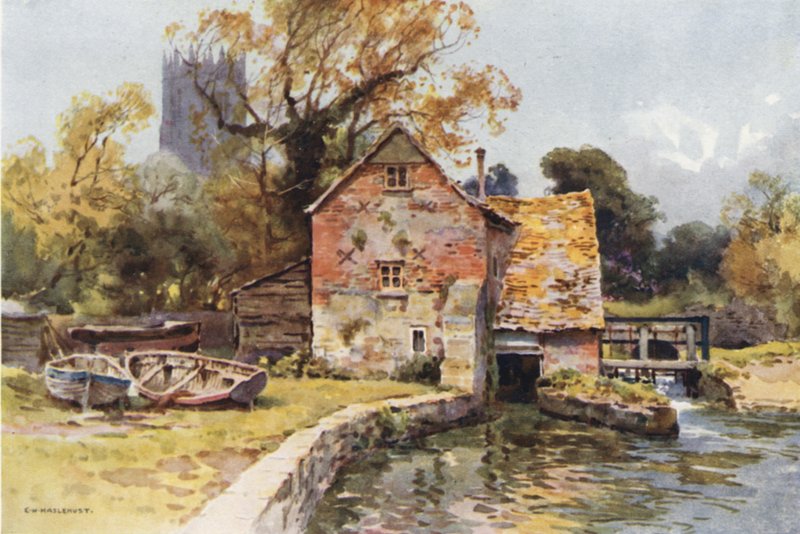 Place Mill, Christchurch by Ernest William Haslehust