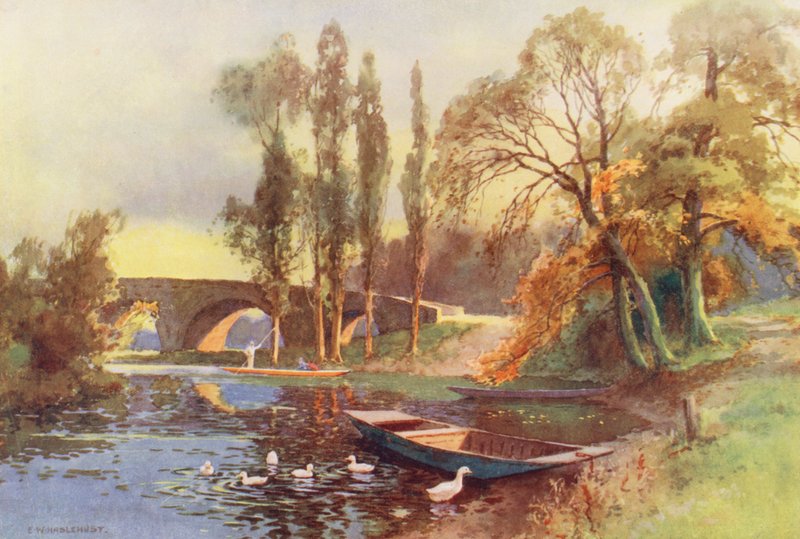 River Thames: Chertsey Bridge by Ernest William Haslehust