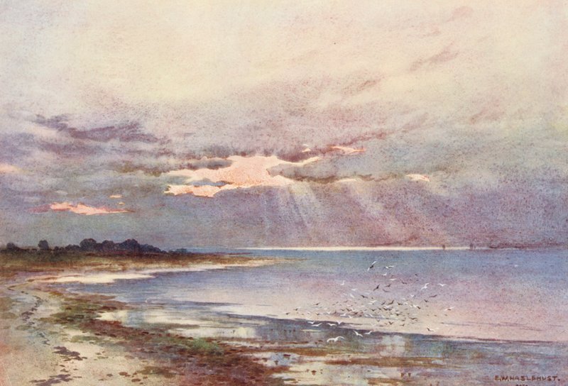 River Thames: Looking Southward to the Nore by Ernest William Haslehust