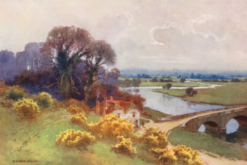 River Thames: Shillingford Bridge by Ernest William Haslehust
