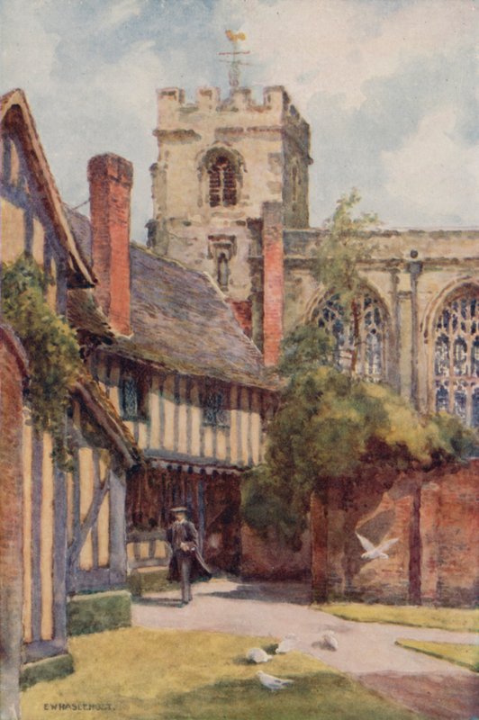 The Grammar School and Guild Chapel, Stratford-on-Avon by Ernest William Haslehust