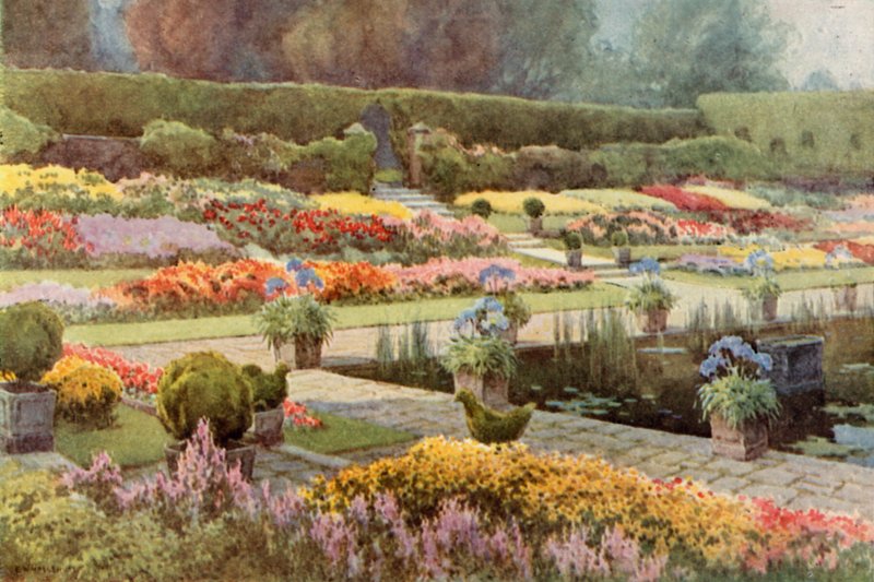 The Sunk Garden, Kensington Palace by Ernest William Haslehust