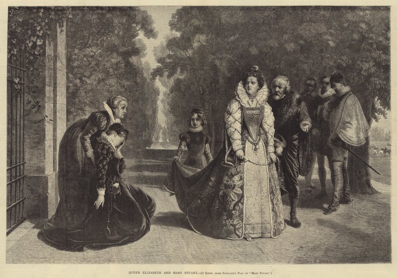 Queen Elizabeth and Mary Stuart by Ernesto Fontana