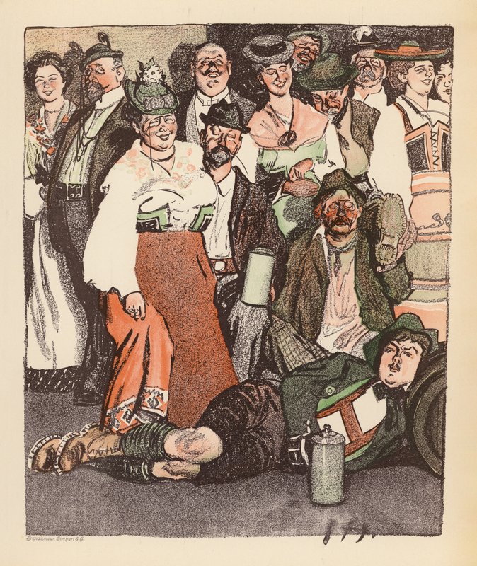 Illustration for Berliner Balle von Rideamus by Ernst (after) Heilemann