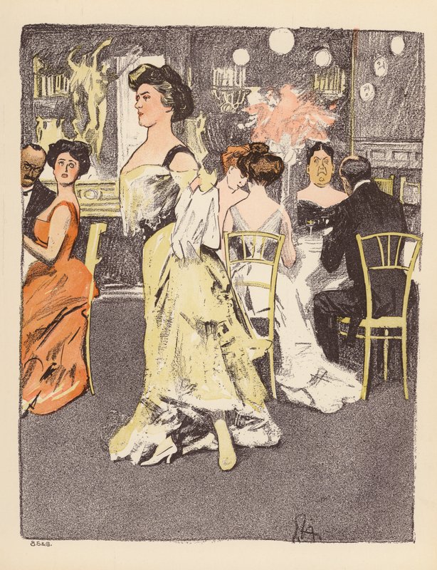 Illustration for Berliner Balle von Rideamus by Ernst (after) Heilemann