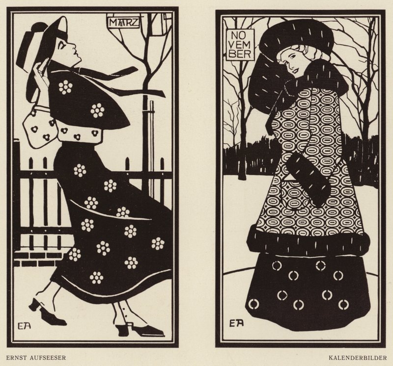 Calendar pictures by Ernst Aufseeser