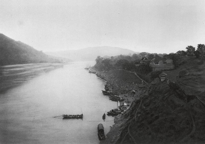 Suchoufou, Szechuan, View from the Town up the Min River by Ernst Boerschmann