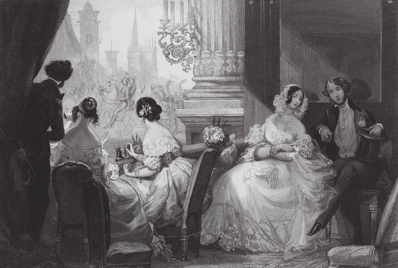 Interior of an Opera Box by Eugene Louis (after) Lami