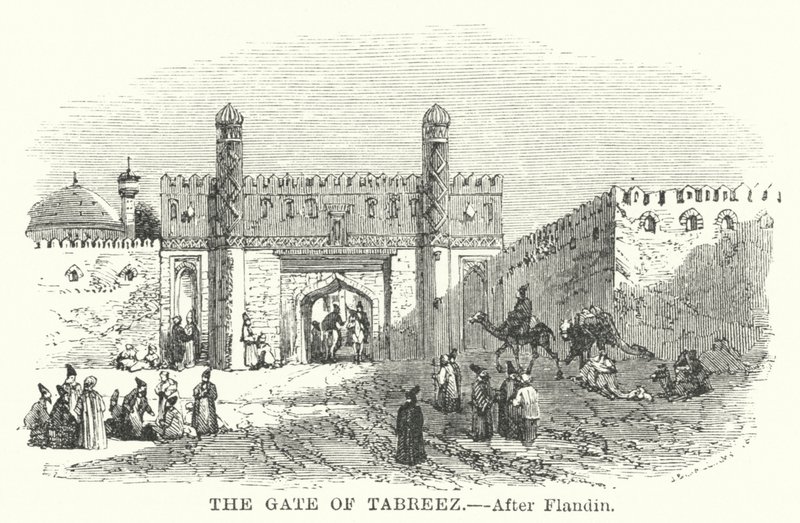 The Gate of Tabreez by Eugene (after) Flandin