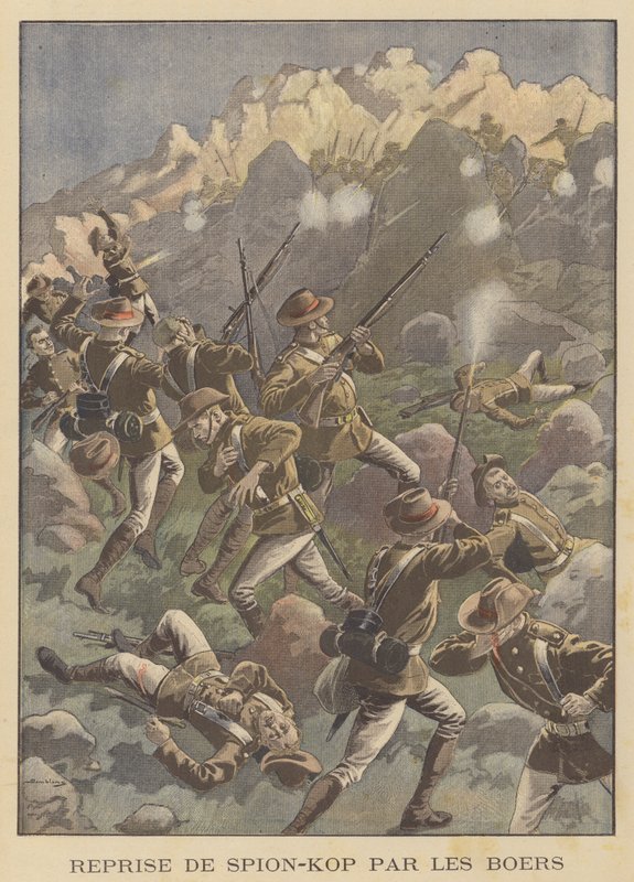 Battle of Spion Kop, South Africa by Eugene Damblans