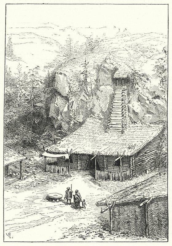 Aryan dwelling in ancient India by Eugene Emmanuel after Viollet le Duc
