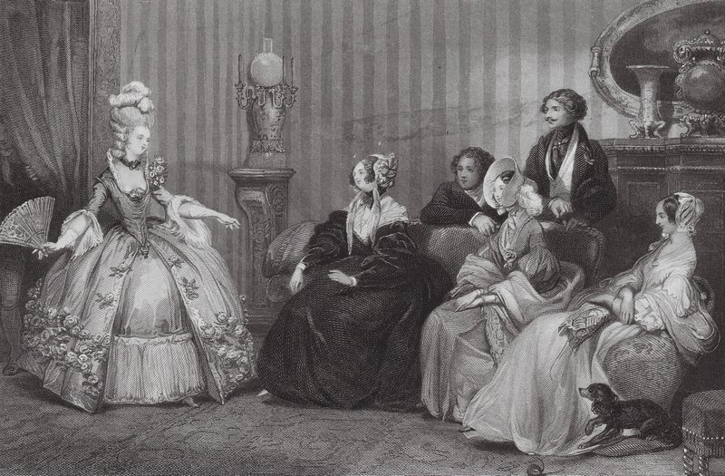 Dressed for the Opera Bal by Eugene-Louis (after) Lami