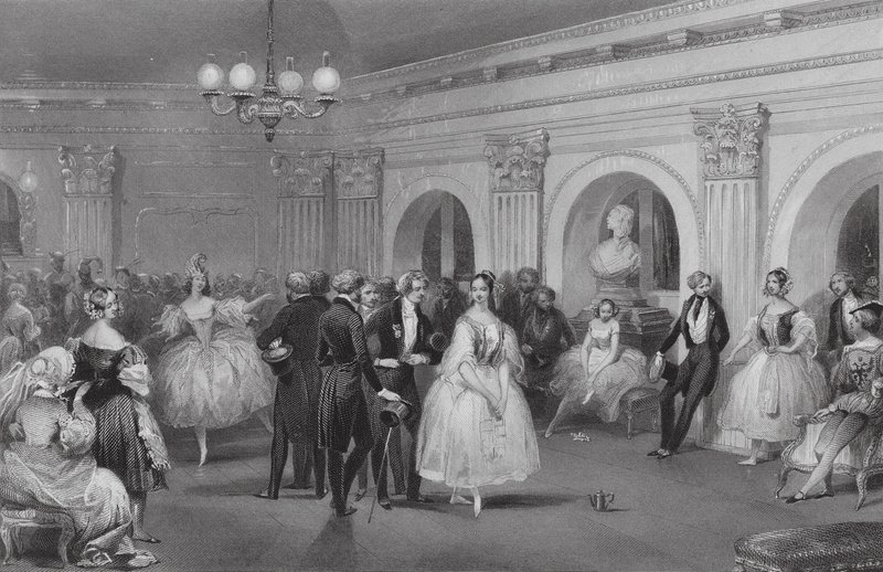 The Green Room of the Opera by Eugene-Louis (after) Lami