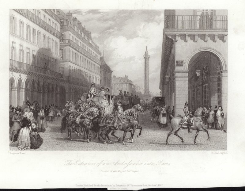 The Entrance of an Ambassador into Paris by Eugene Louis Lami