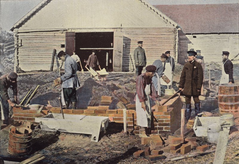 Group of Masons Near Moscow by European Photographer
