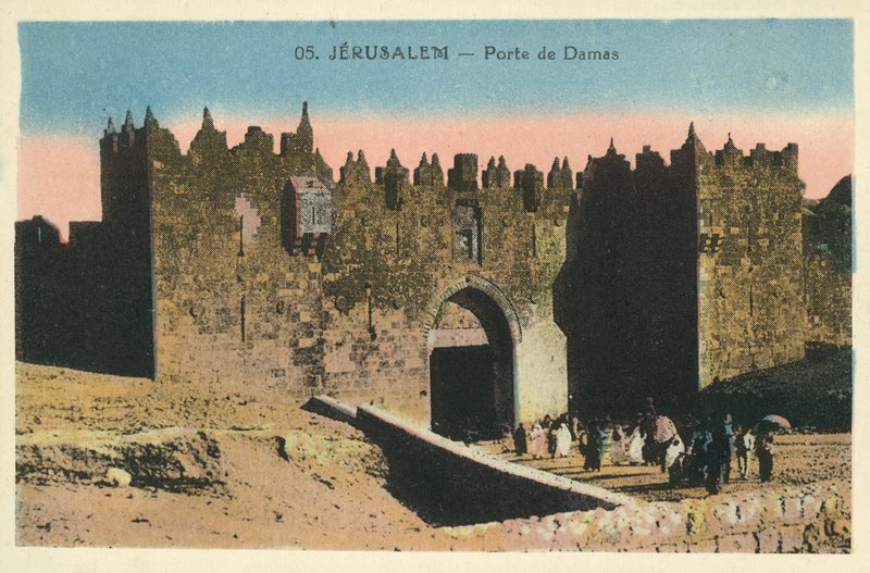 Jerusalem, Porte de Damas by European Photographer