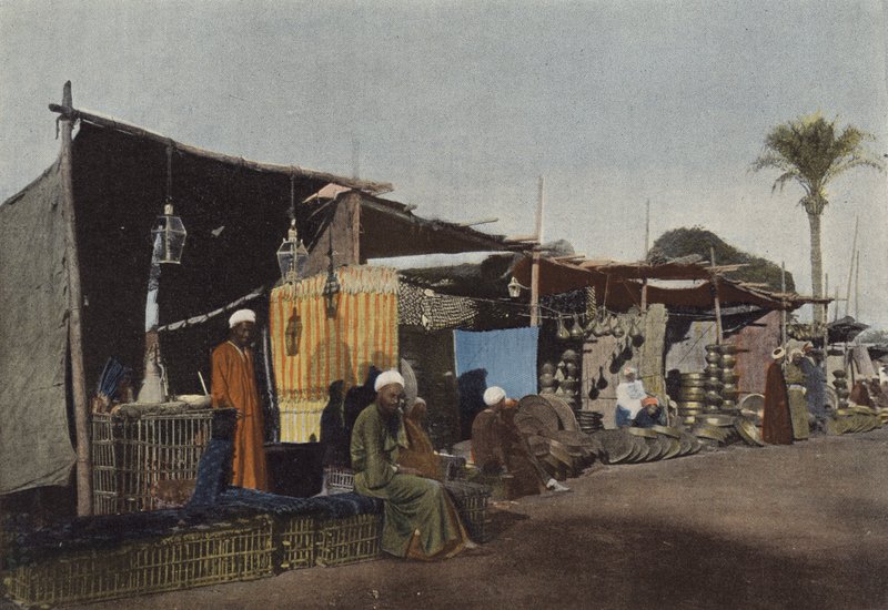 Souakim, The Arab Bazaar by European Photographer