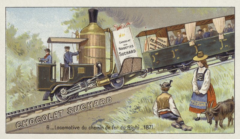 Locomotive of the Rigi Mountain Railway, Switzerland, 1871 by European School