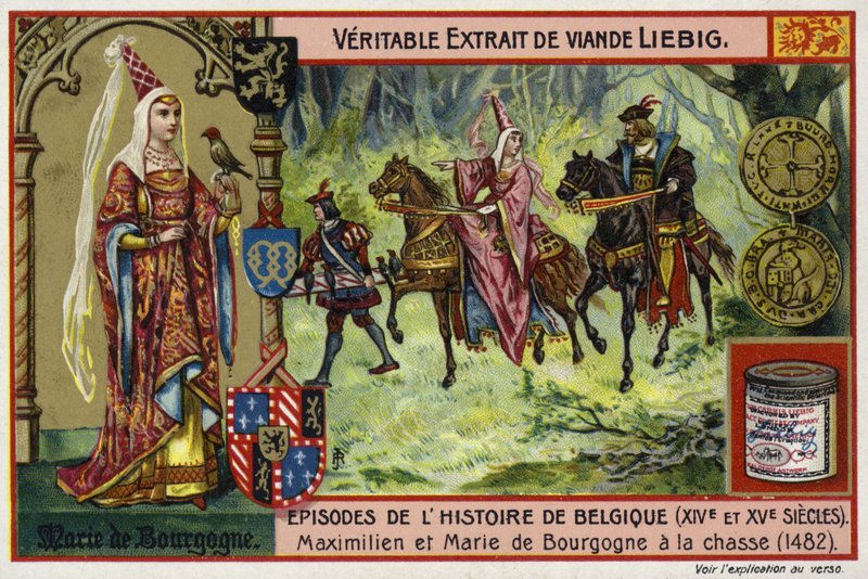 Mary of Burgundy and her husband, Archduke Maximilian of Austria, hunting, 1482 by European School