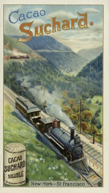 Railway between New York and San Francisco, USA by European School