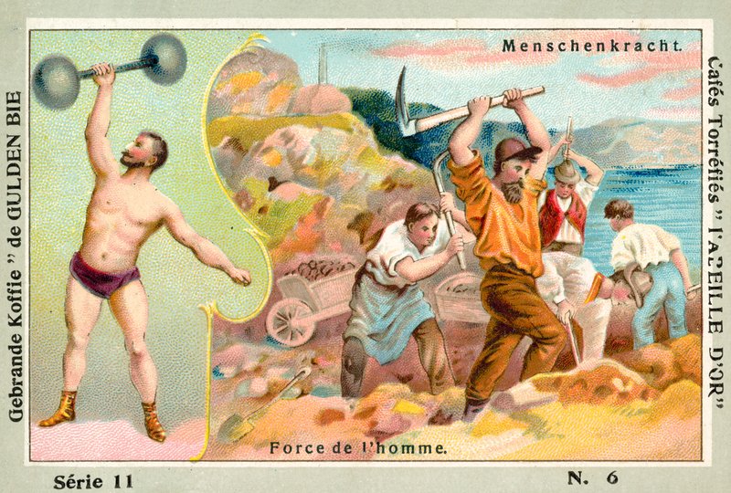 The strength of man by European School
