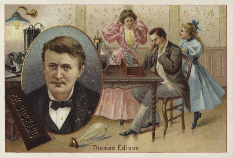 Thomas Edison, American inventor by European School