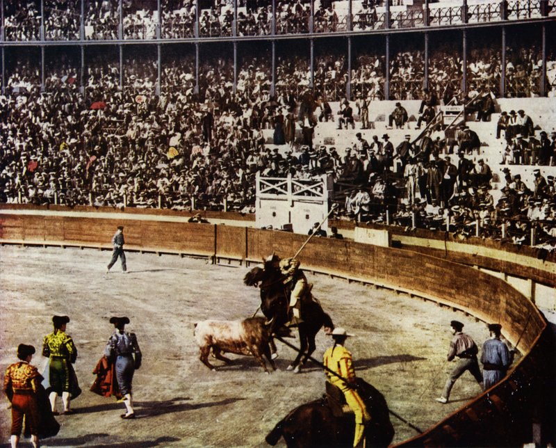 A Spanish bull-fight by European Photographer
