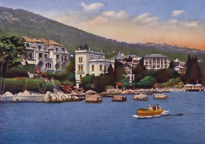 Abbazia, Now Opatija in Croatia: Ville Viste dal Porto, Sanatorio Dott Horvat, ed Altri by European Photographer