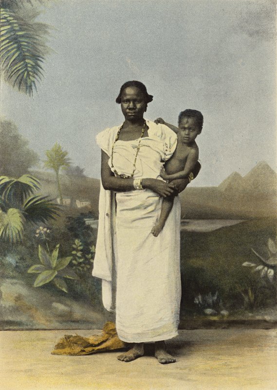Black Woman and Her Child by European Photographer