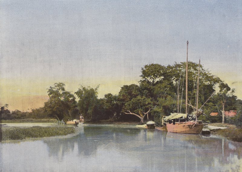 Canal in the Interior Lands by European Photographer