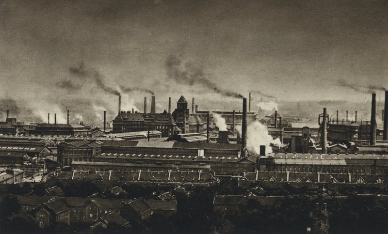 Germany, Krupp steel works by European Photographer