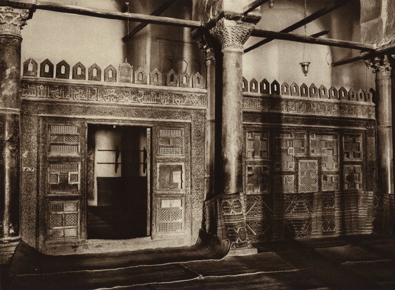 Kairuan, Royal box in the Great Mosque by European Photographer