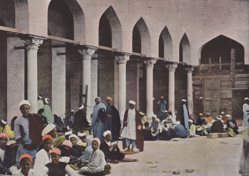 Azhar Bey Mosque in Cairo by European Photographer