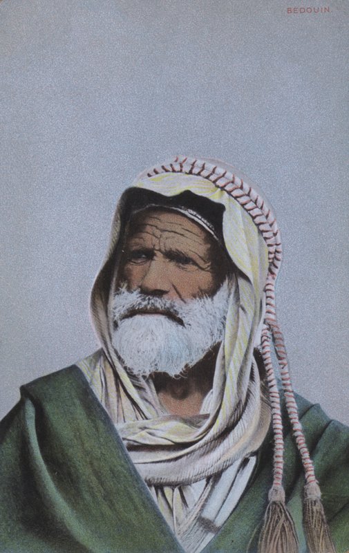 Portrait of a Bedouin man, Northern Africa by European Photographer