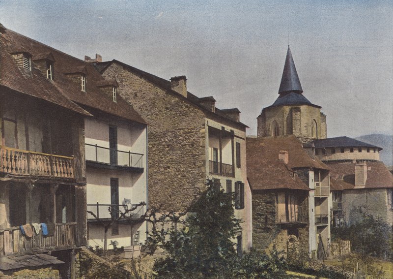 Saint-Savin in the Valley of Argeles, the Church by European Photographer