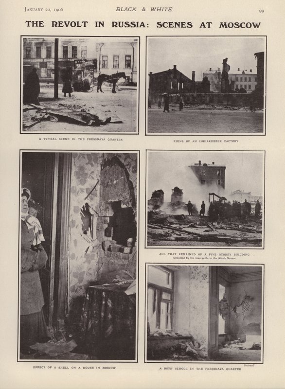 The Revolt in Russia: Scenes at Moscow by European Photographer