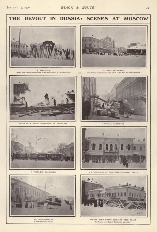 The Revolt in Russia, Scenes in Moscow by European Photographer