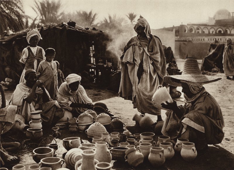Touggourt Oasis, Pot Market by European Photographer