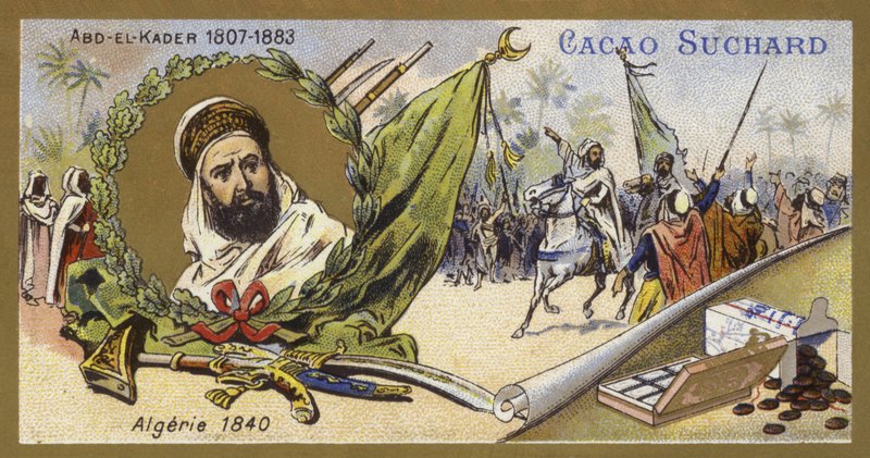 Abdelkader El Djezairi, Algerian Sufi saint and military leader, 1840 by European School