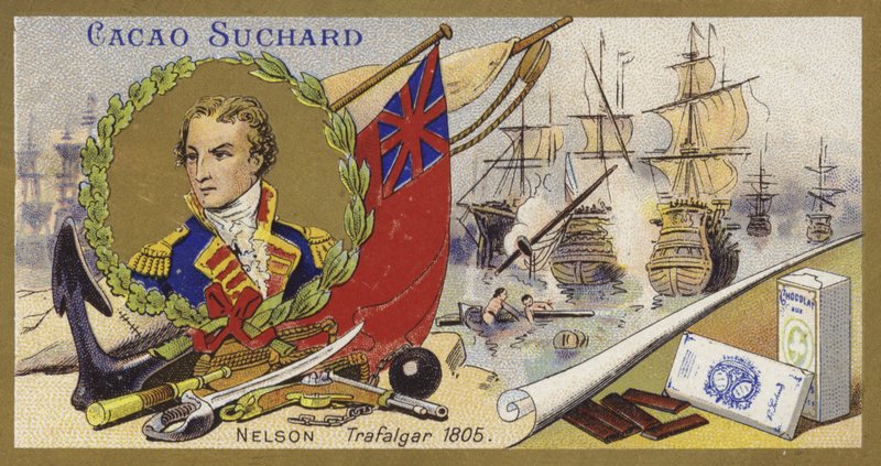 Admiral Lord Nelson and the Battle of Trafalgar, 1805 by European School